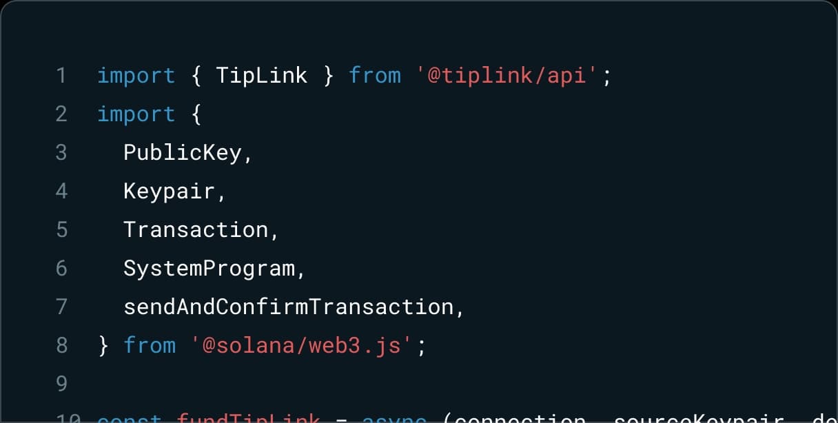 TipLink API Image